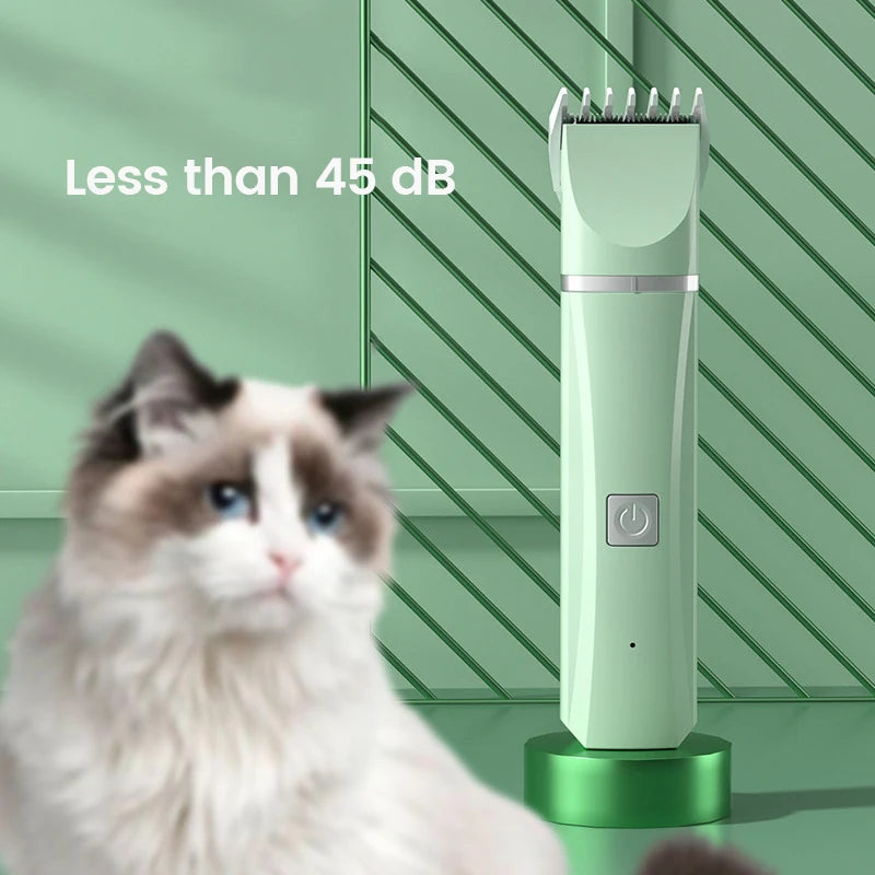 4 in 1 Electric Pet Hair Trimmer Grooming Clippers Cat Trimer Nail Grinder Professional Rechargeable Haircut Machine for Dogs